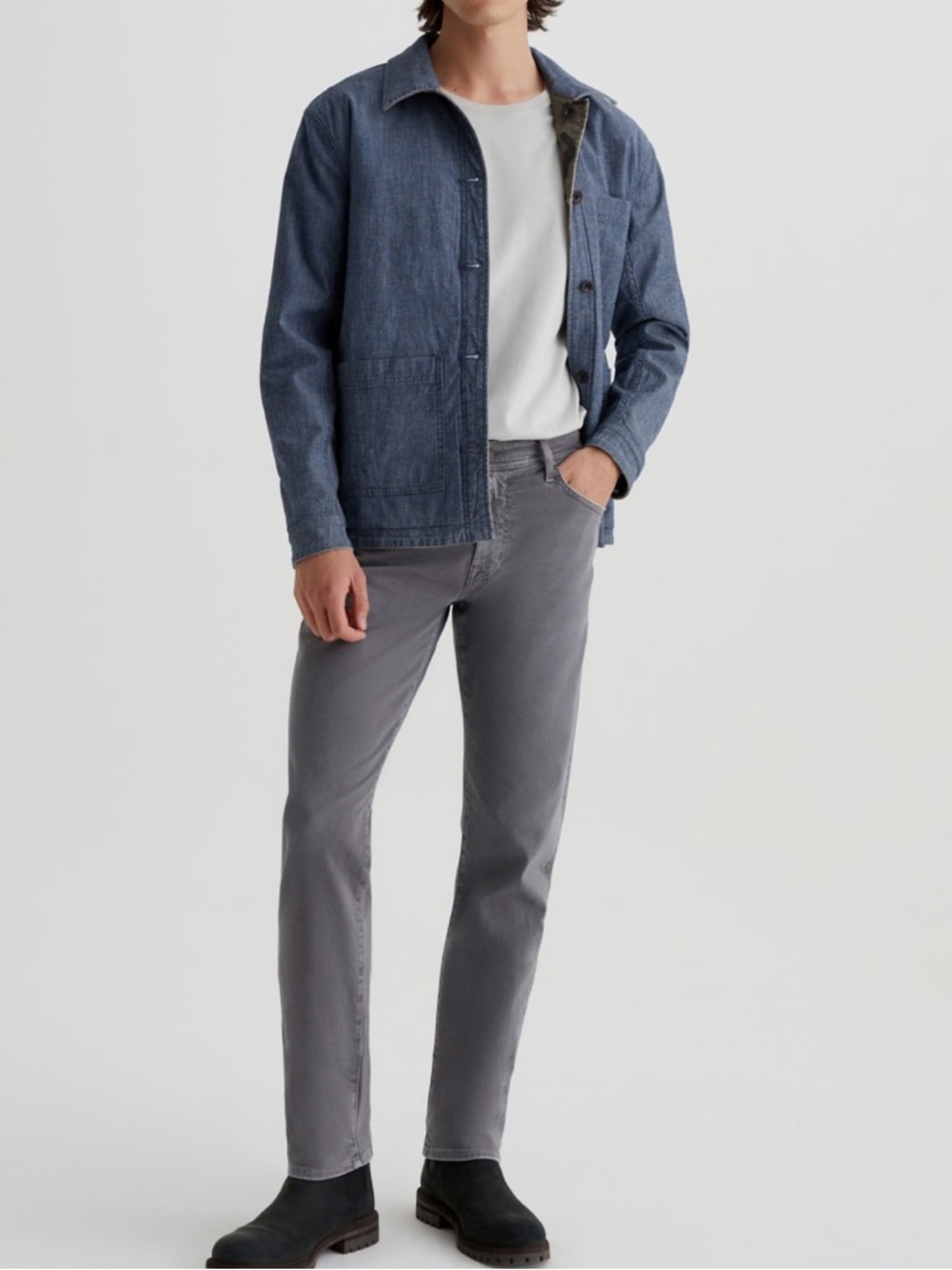 AG Adriano Goldschmied AG-ED Denim Tellis Modern Slim Jeans-Gray-Men's 36x33